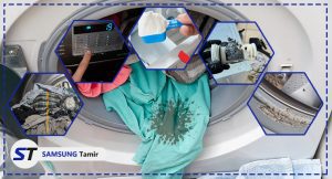 علت تمیز نشستن لباسشویی سامسونگ