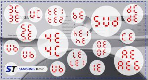 ارورهای ماشین لباسشویی سامسونگ